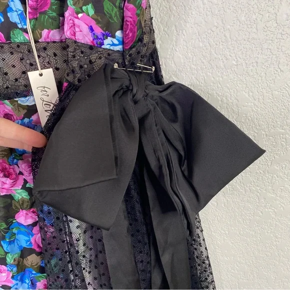 For Love & Lemons Midnight Rose Marley Maxi Dress - Picture 8 of 10